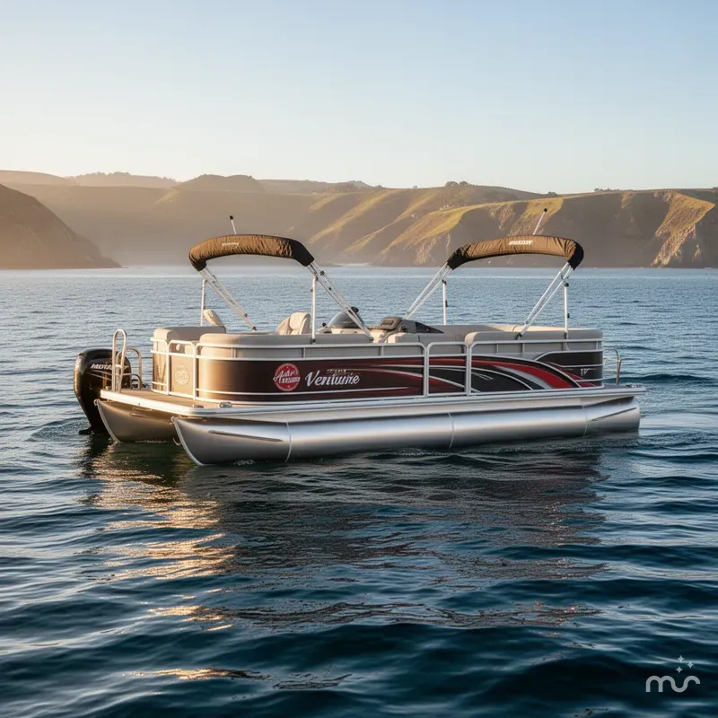Slide: The Image of Avalon Venture Cruise 17' W/ 40HP Mercury! 2025 - 2