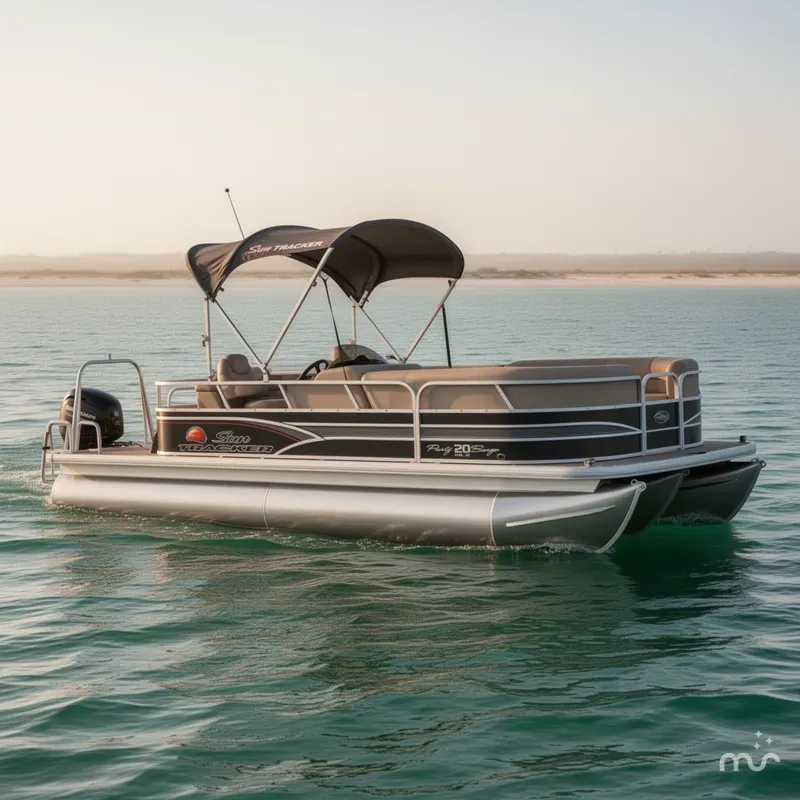 Slide: The Image of Sun Tracker Party Barge 20 DLX 2015 - 0