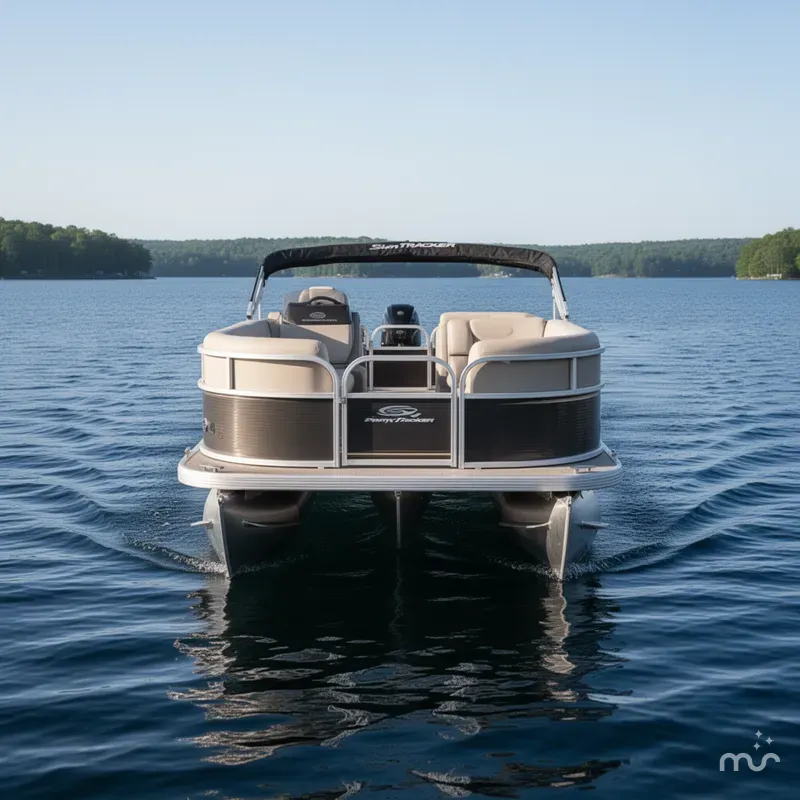 Slide: The Image of Sun Tracker Party Barge 16 DLX 2025 - 1