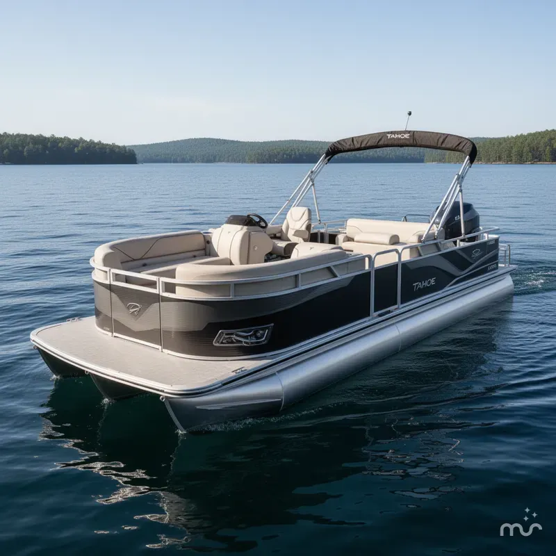 Slide: The Image of Tahoe Sport 2385 Swingback (VRB) Tritoon & Honda 4-Strok 2025 - 0