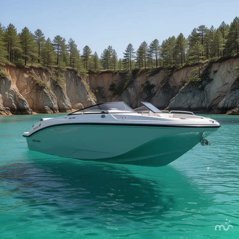 Slide: The Image of Hurricane Sundeck Sport 218 OB 2025 - 2