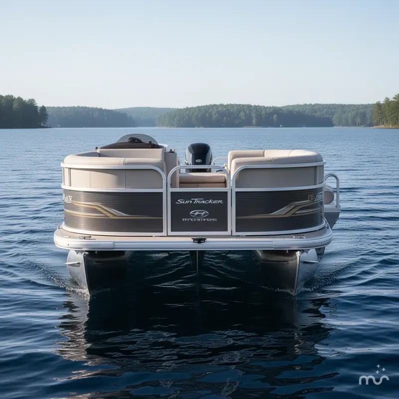 Slide: The Image of Sun Tracker Party Barge 18 DLX 2023 - 2