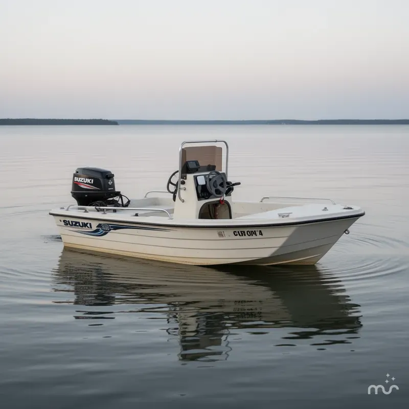 Slide: The Image of Carolina 17 Center Console w/ NEW Suzuki 40HP 2001 - 0