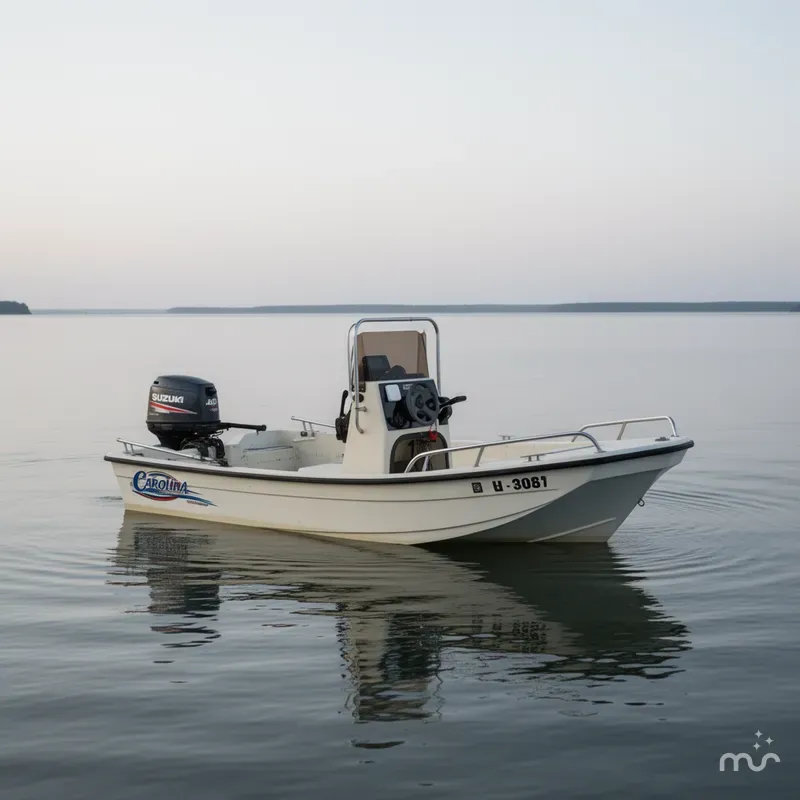 Slide: The Image of Carolina 17 Center Console w/ NEW Suzuki 40HP 2001 - 1