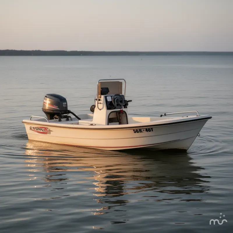 Slide: The Image of Carolina 17 Center Console w/ NEW Suzuki 40HP 2001 - 2