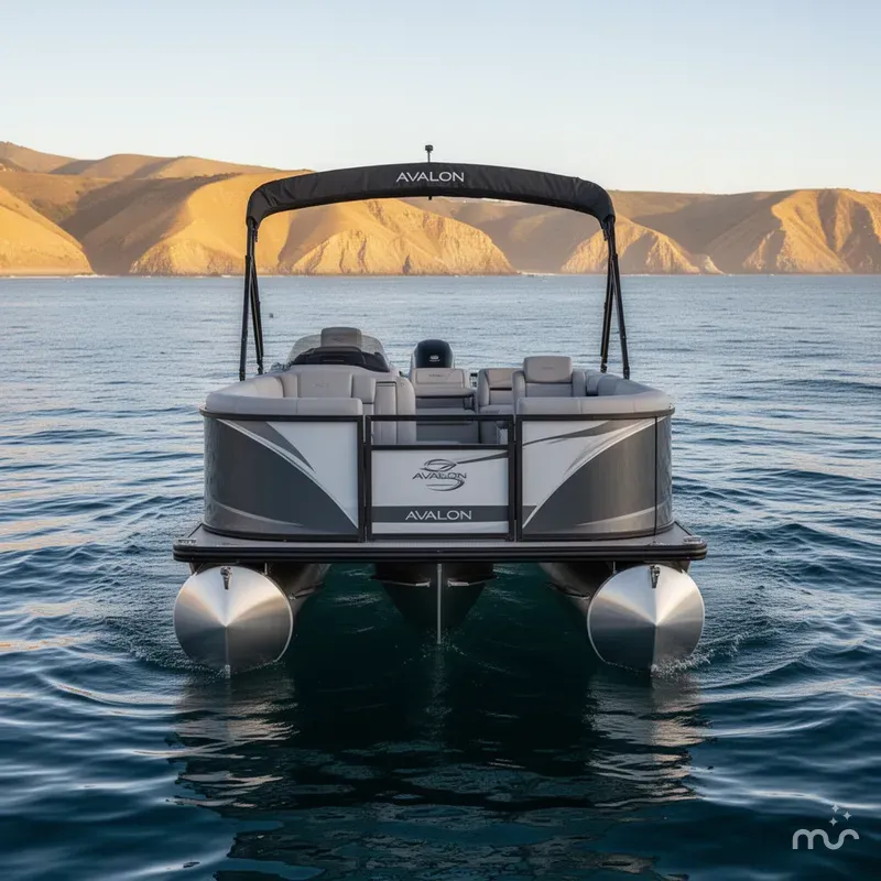 Slide: The Image of Avalon 23' LSZ Platinum Versatile Rear Bench w/ 200HP! 2025 - 2