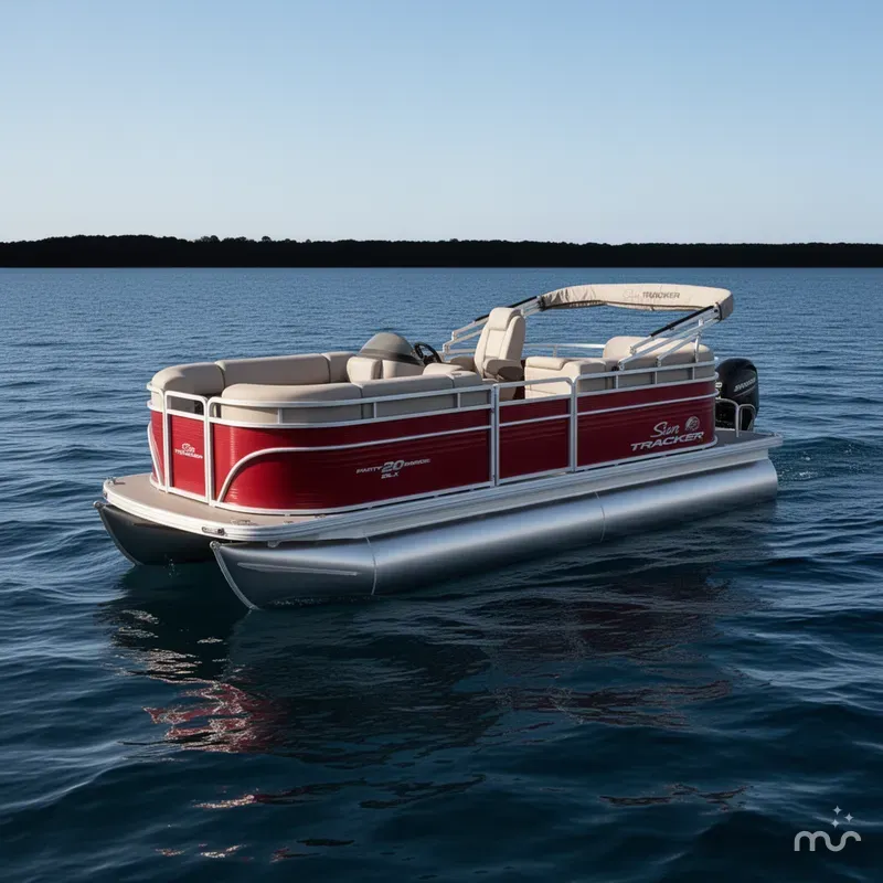 Slide: The Image of Sun Tracker Party Barge 20 DLX 2025 - 0