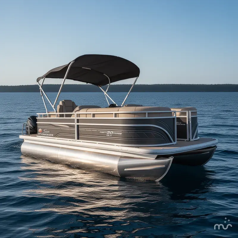 Slide: The Image of Sun Tracker Party Barge 20 DLX 2025 - 1