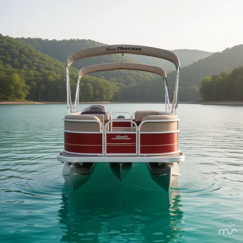 Slide: The Image of Sun Tracker Party Barge 18 DLX 2025 - 3