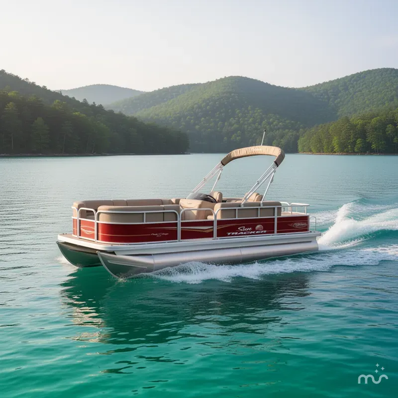 Slide: The Image of Sun Tracker Party Barge 18 DLX 2025 - 4