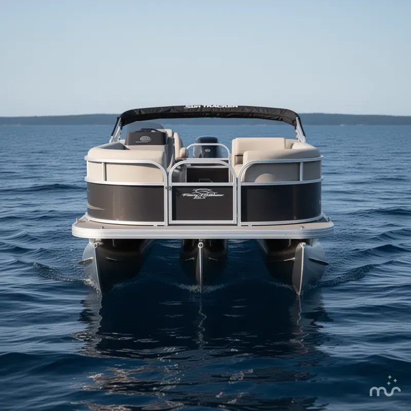 Slide: The Image of Sun Tracker Party Barge 16 DLX 2025 - 2