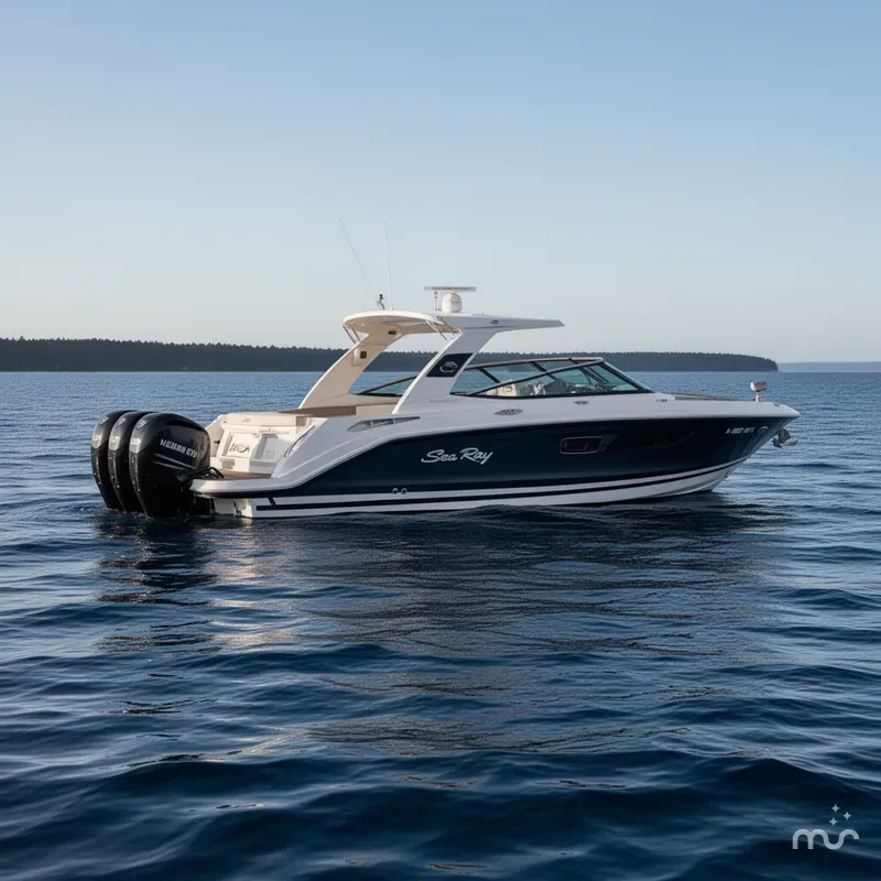 Slide: The Image of Sea Ray SLX 350 Outboard 2017 - 1