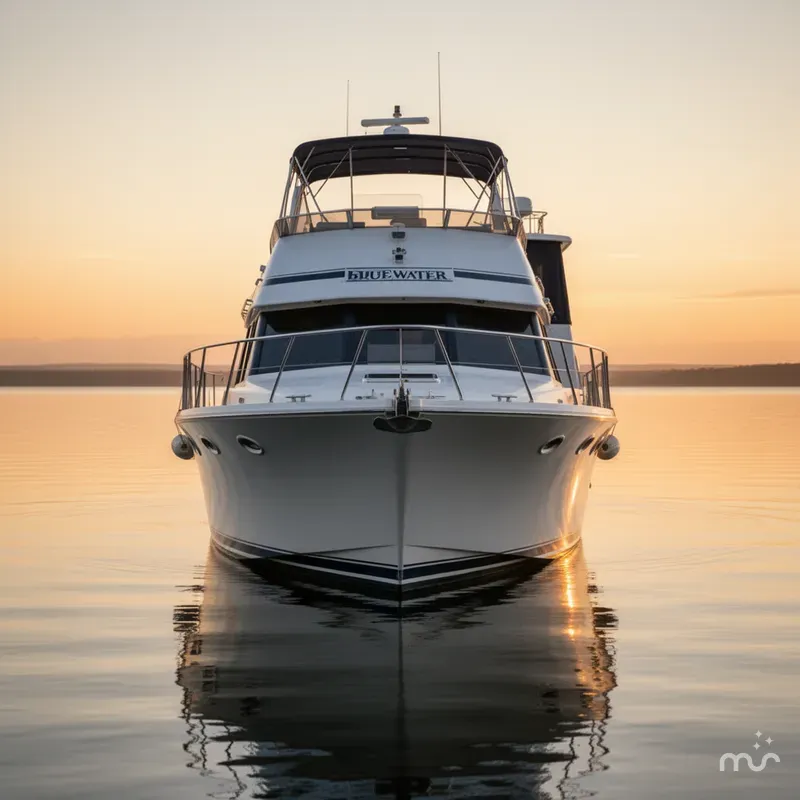 Slide: The Image of Bluewater 46 Motor Yacht 1985 - 2