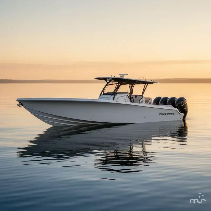 Slide: The Image of Nor-Tech 390 Sport Center Console 2026 - 2