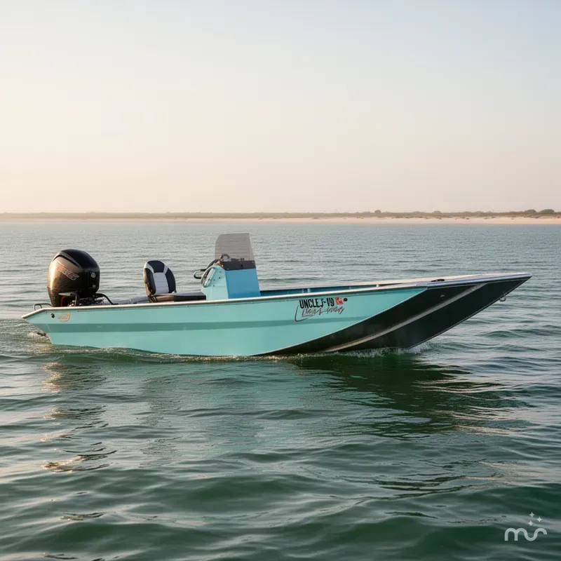 Slide: The Image of Custom Uncle J 19 Bay Center Console Aluminum 2022 - 0