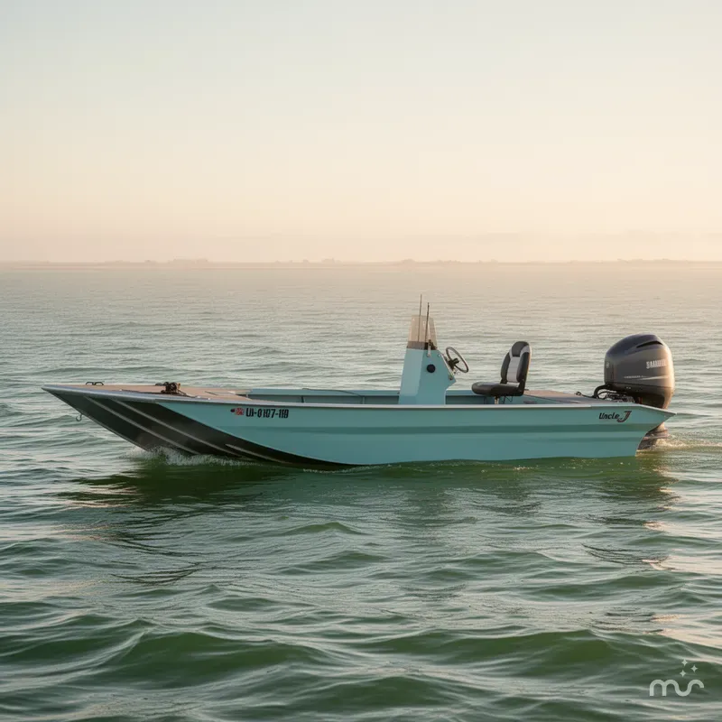 Slide: The Image of Custom Uncle J 19 Bay Center Console Aluminum 2022 - 1