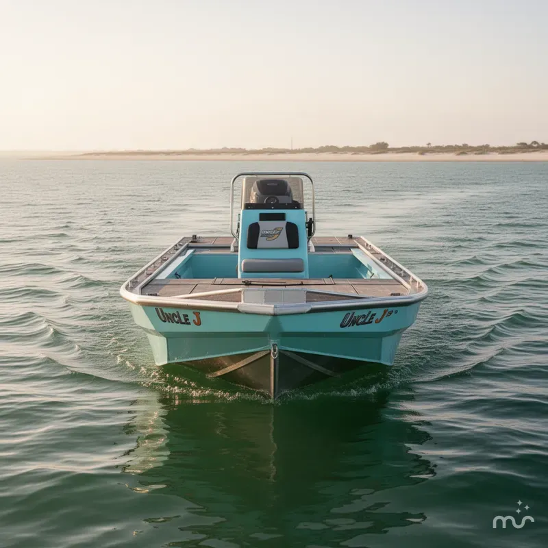 Slide: The Image of Custom Uncle J 19 Bay Center Console Aluminum 2022 - 2
