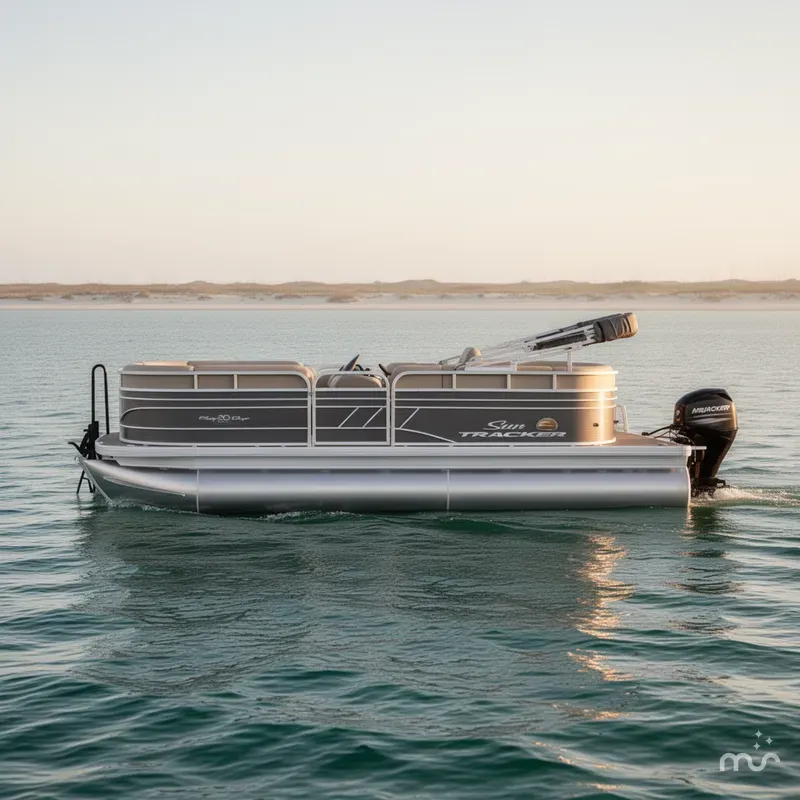 Slide: The Image of Sun Tracker Party Barge 20 DLX 2021 - 0