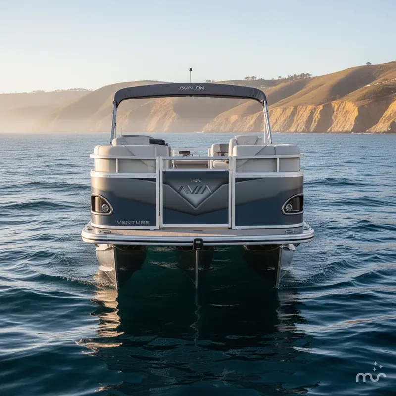 Slide: The Image of Avalon Venture 21 FT Quad Lounger w/ 150HP Mercury! 2025 - 3