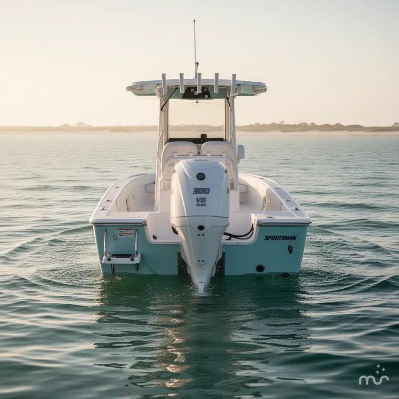 Slide: The Image of Sportsman Masters 247 Bay Boat 2025 - 2