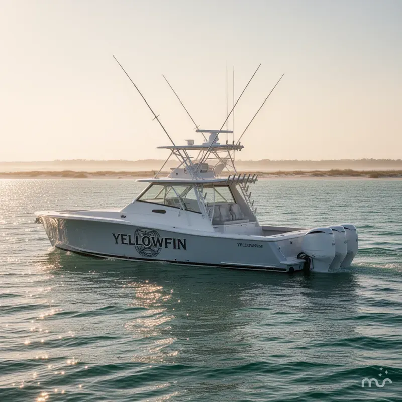 Slide: The Image of Yellowfin 54 Offshore 2025 - 2