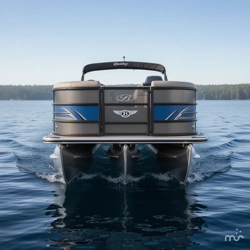 Slide: The Image of Bentley Pontoons Legacy 243 QSB Dual Captain Full Tube 2025 - 1