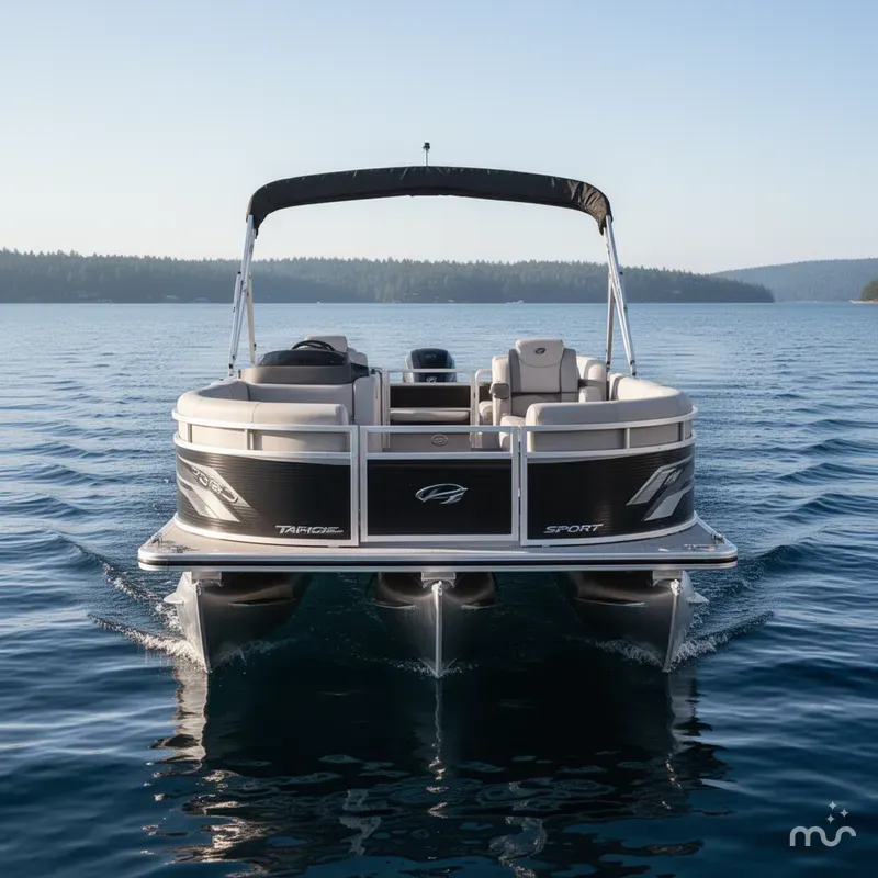Slide: The Image of Tahoe Sport 2385 Swingback (VRB) Tritoon & Honda 4-Strok 2025 - 1