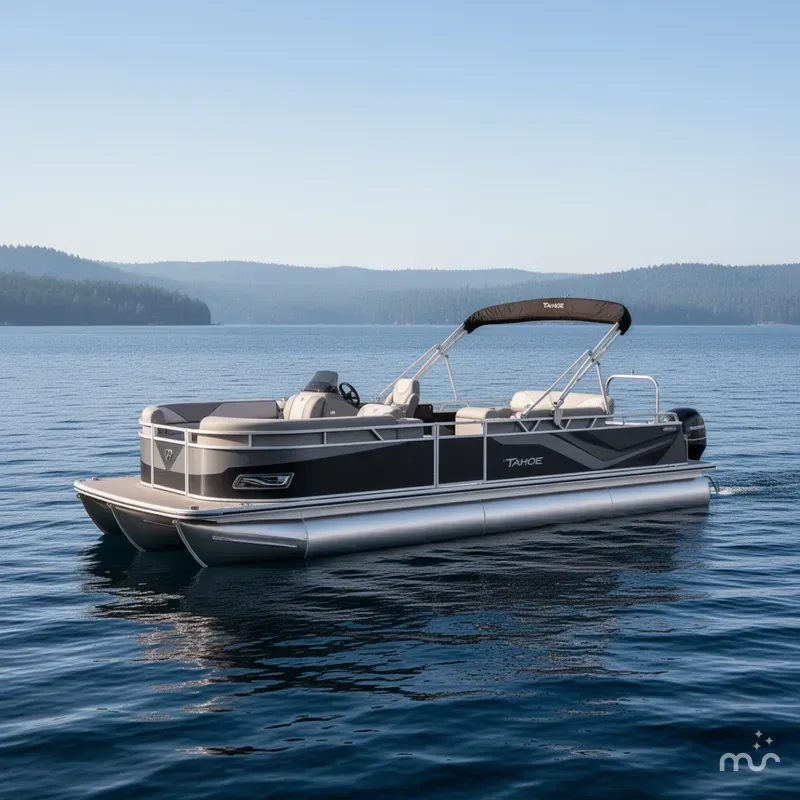 Slide: The Image of Tahoe Sport 2385 Swingback (VRB) Tritoon & Honda 4-Strok 2025 - 2