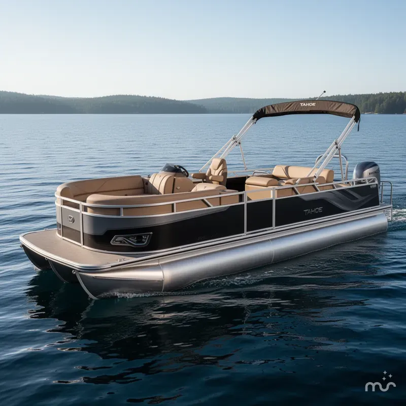 Slide: The Image of Tahoe Sport 2385 Swingback (VRB) Tritoon & Honda 4-Strok 2025 - 0