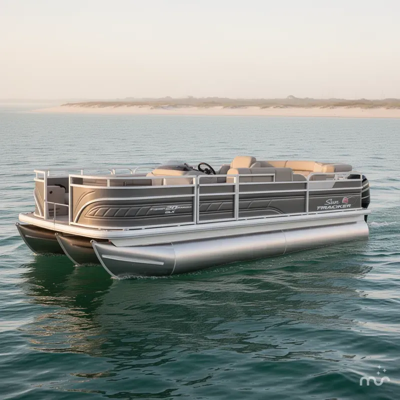 Slide: The Image of Sun Tracker Fishin' Barge 20 DLX 2025 - 1