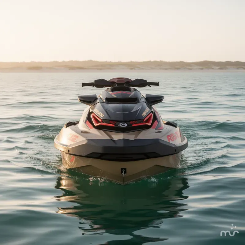 Slide: The Image of Sea-Doo RXT-X™ 325 Metallic Tan / Lava Red Premi 2025 - 1