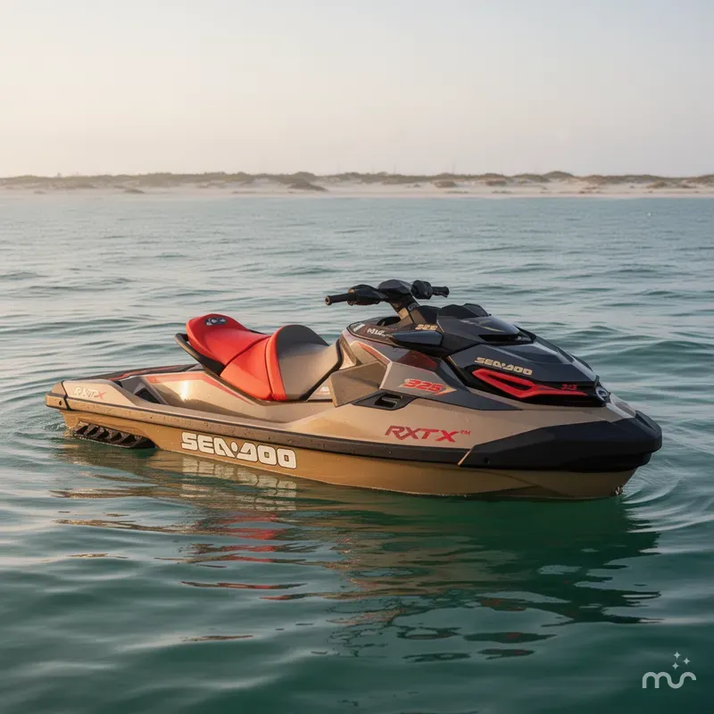 Slide: The Image of Sea-Doo RXT-X™ 325 Metallic Tan / Lava Red Premi 2025 - 2