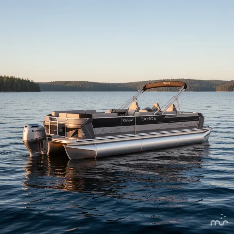 Slide: The Image of Tahoe Geofish 2385 Rear Fish & Honda 4-Stroke EFI 2025 - 2