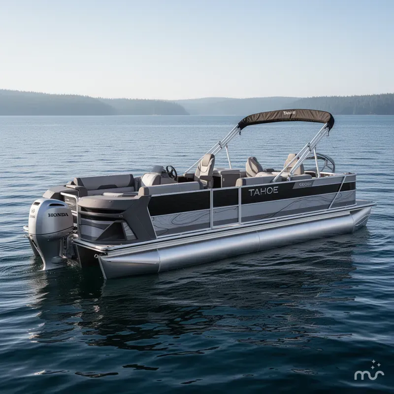 Slide: The Image of Tahoe Geofish 2385 Rear Fish & Honda 4-Stroke EFI 2025 - 0