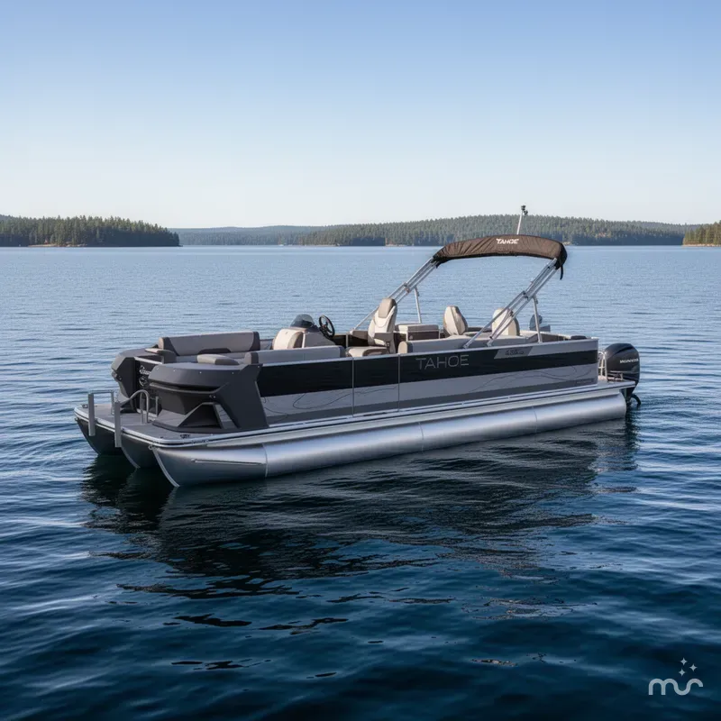 Slide: The Image of Tahoe Geofish 2385 Rear Fish & Honda 4-Stroke EFI 2025 - 2