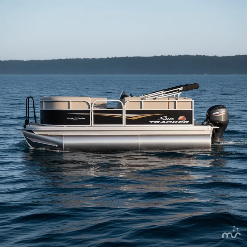 Slide: The Image of Sun Tracker Party Barge 16 DLX 2025 - 0