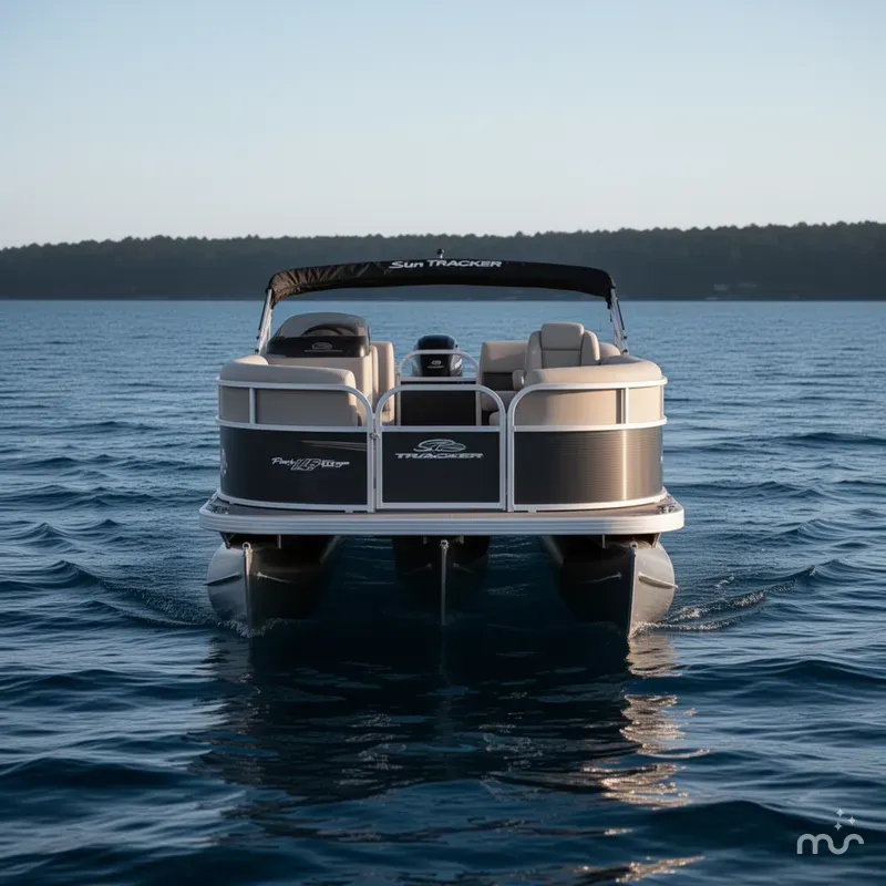 Slide: The Image of Sun Tracker Party Barge 16 DLX 2025 - 1
