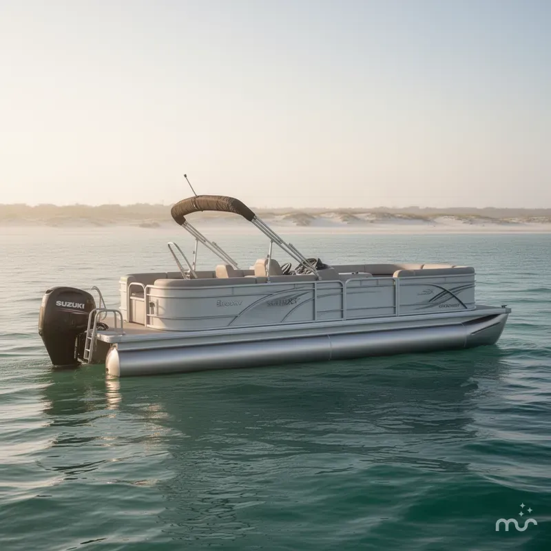 Slide: The Image of Godfrey Sweetwater 2286 SBX TriToon - 150 Suzuki 2025 - 0