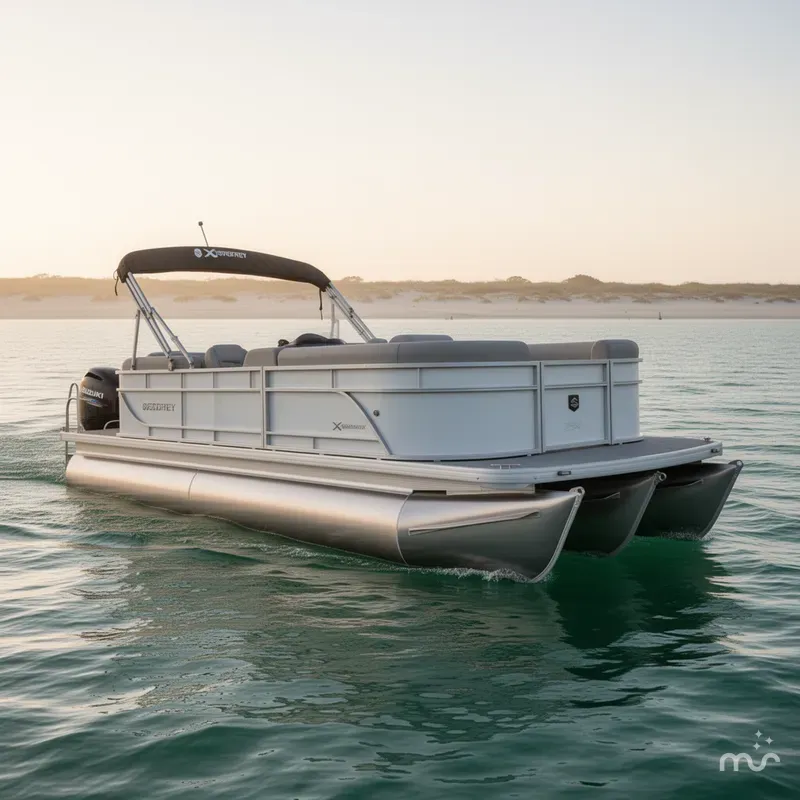 Slide: The Image of Godfrey Sweetwater 2286 SBX TriToon - 150 Suzuki 2025 - 1