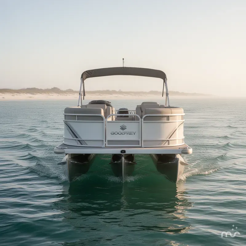 Slide: The Image of Godfrey Sweetwater 2286 SBX TriToon - 150 Suzuki 2025 - 3