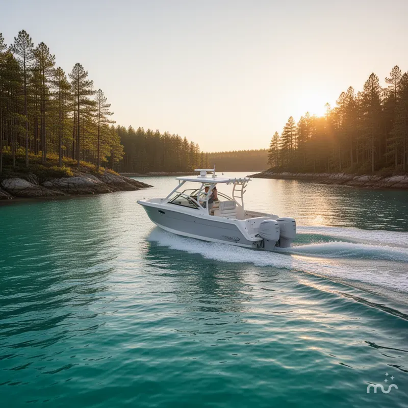 Slide: The Image of Robalo R317 Dual Console 2024 - 2