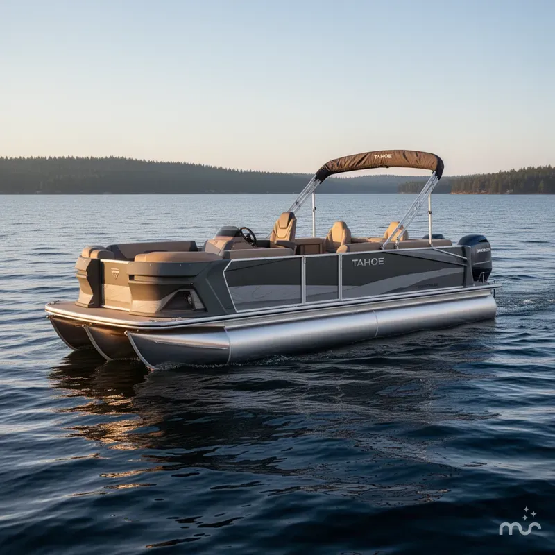 Slide: The Image of Tahoe Geofish 2385 Rear Fish & Honda 4-Stroke EFI 2025 - 0