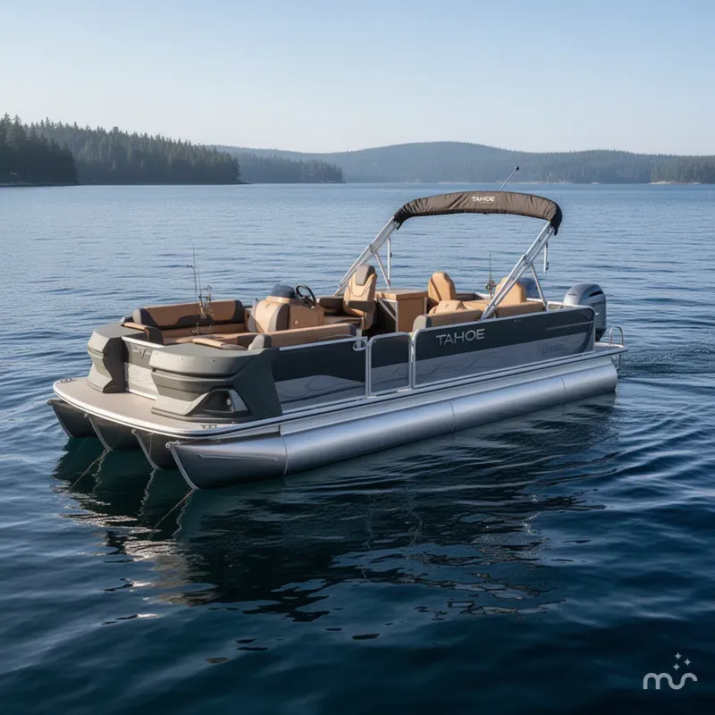 Slide: The Image of Tahoe Geofish 2385 Rear Fish & Honda 4-Stroke EFI 2025 - 1