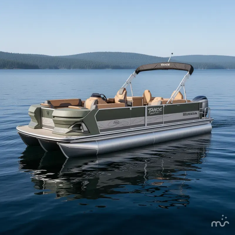 Slide: The Image of Tahoe Geofish 2385 Rear Fish & Honda 4-Stroke EFI 2025 - 2