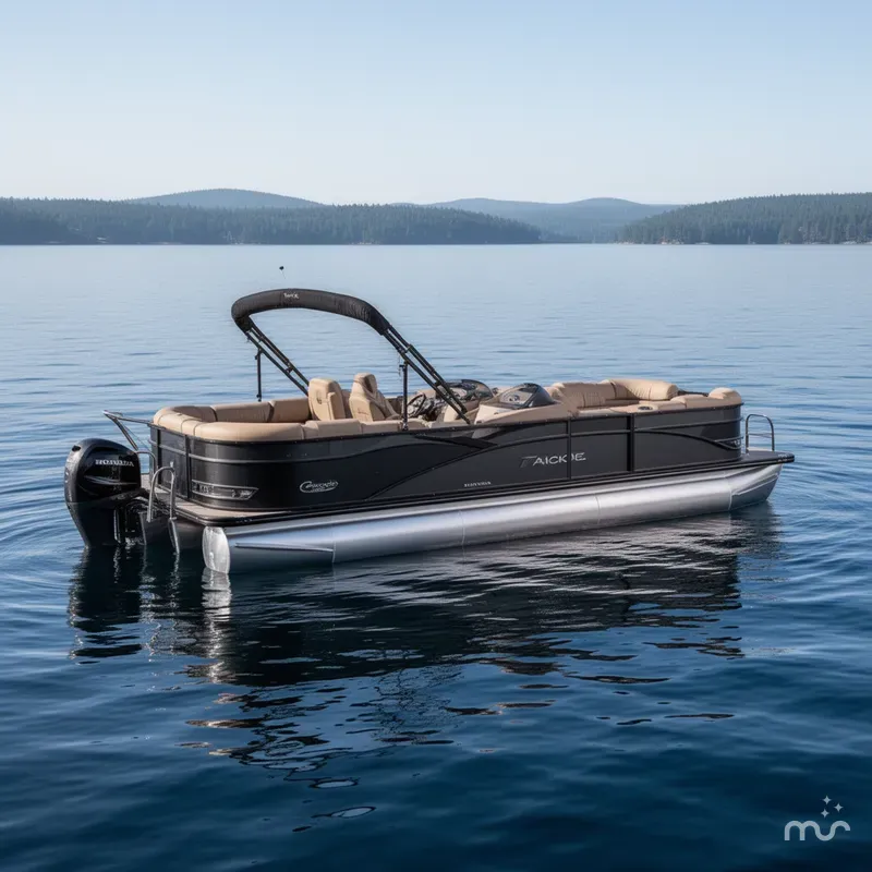 Slide: The Image of Tahoe Cascade 2385 Swingback (VRB) Tritoon & Honda 4-Str 2025 - 2
