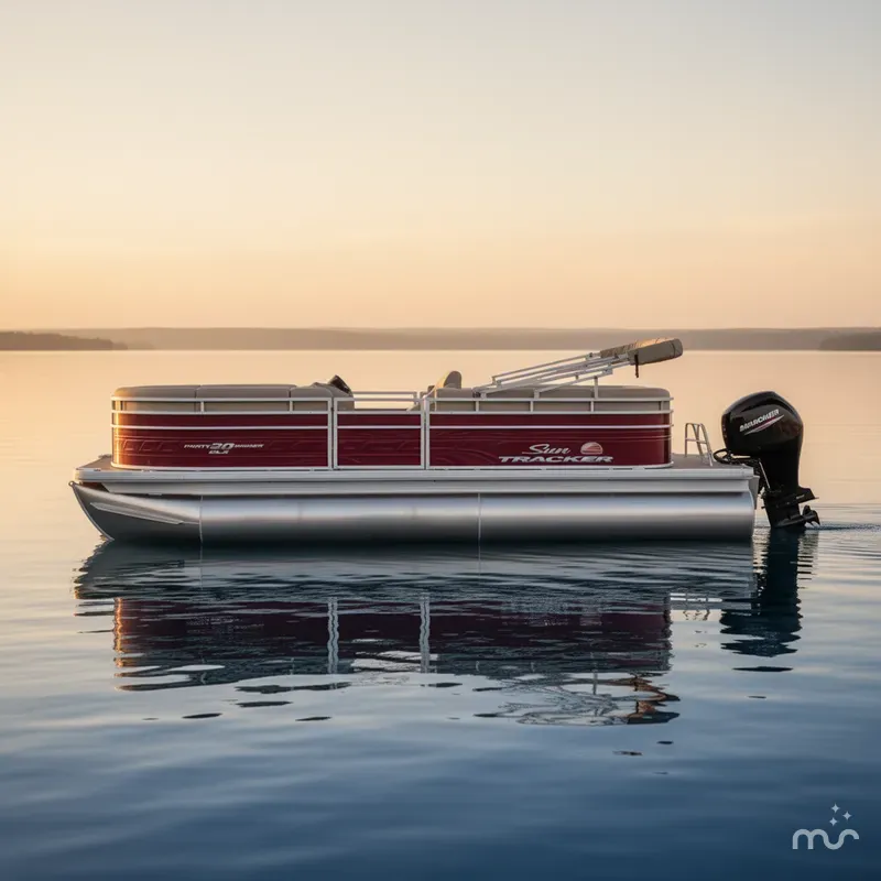 Slide: The Image of Sun Tracker Party Barge 20 DLX 2025 - 1