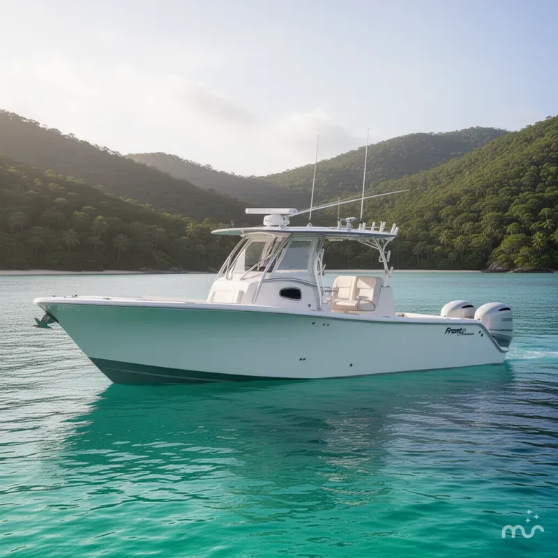 Slide: The Image of Front Runner 36 Center Console 2023 - 2
