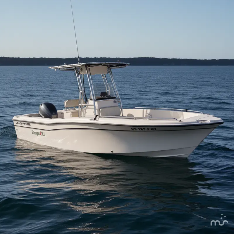Slide: The Image of Grady-White Fisherman 222 2001 - 0