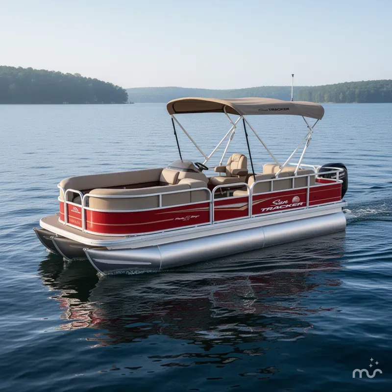 Slide: The Image of Sun Tracker Party Barge 18 DLX 2024 - 0