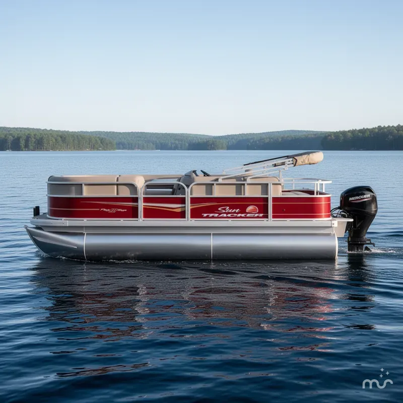 Slide: The Image of Sun Tracker Party Barge 18 DLX 2024 - 1